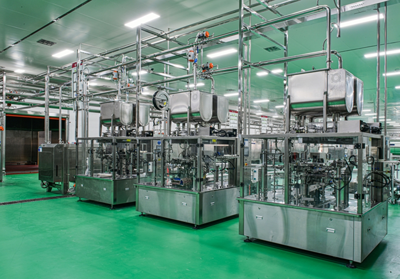 辣海生物包裝車間管道、設(shè)備